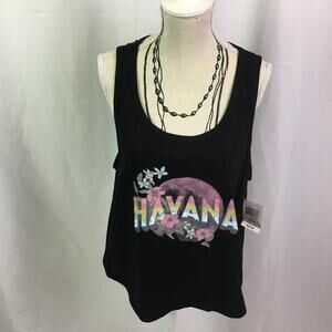 Youth in Revolt Havana Tank Top Black Medium